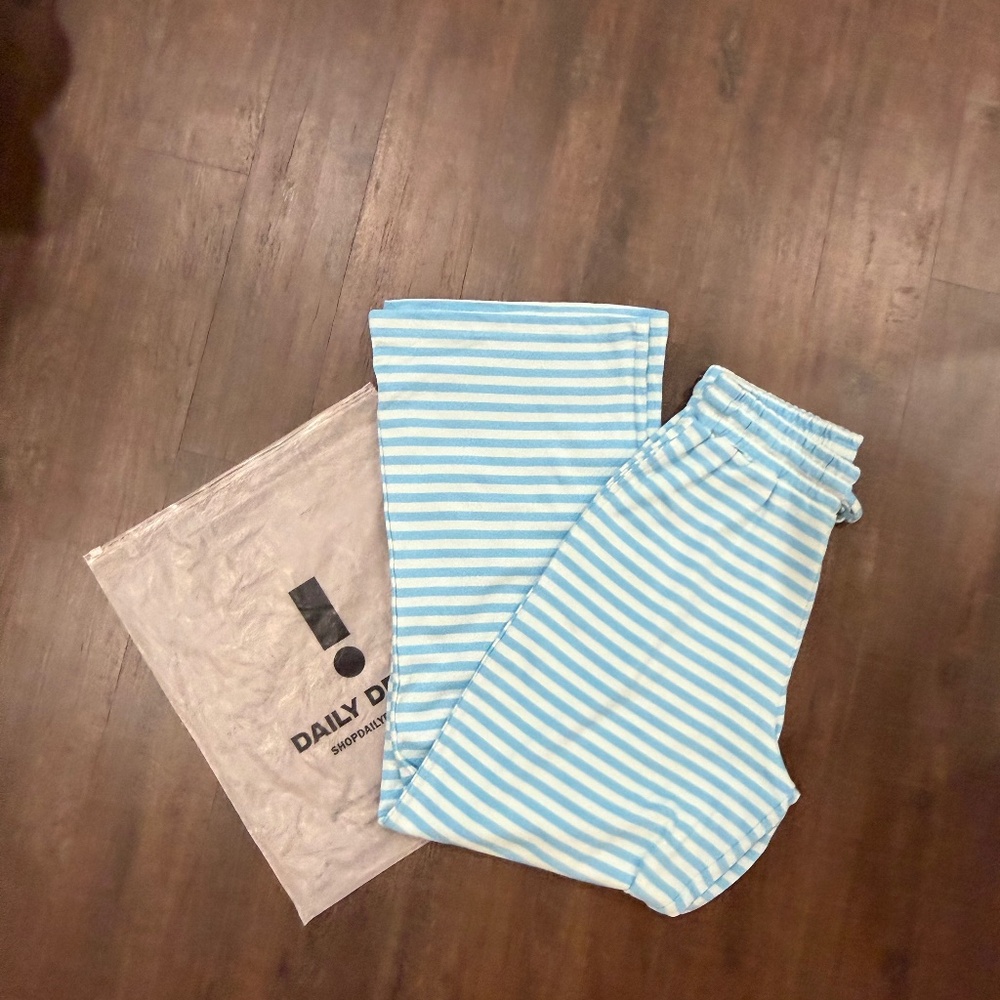 Daily Drills striped cotton pants M/L